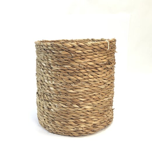 Fairtrade rond mandje van Hogla gras uit Bangladesh - Webshop GreenPicnic