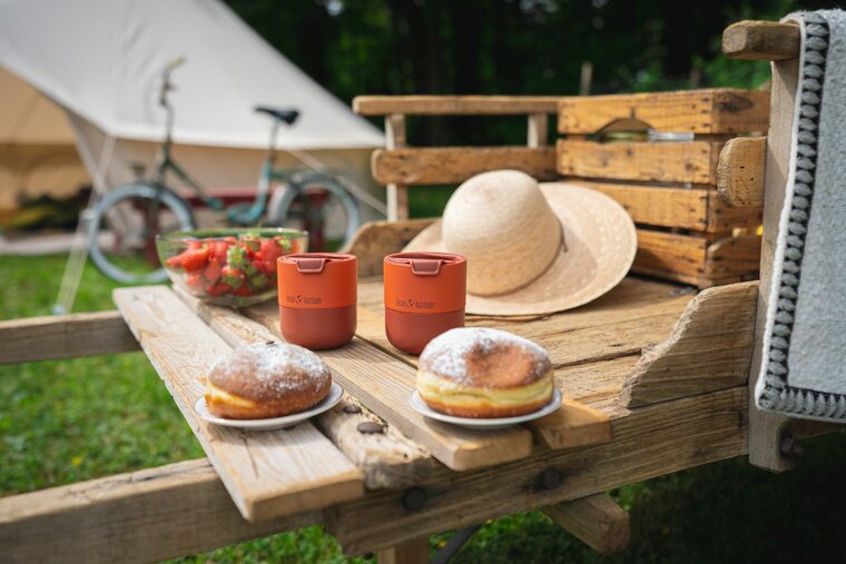 Have a Green Picnic met Klean Kanteen low ball thermosbekers