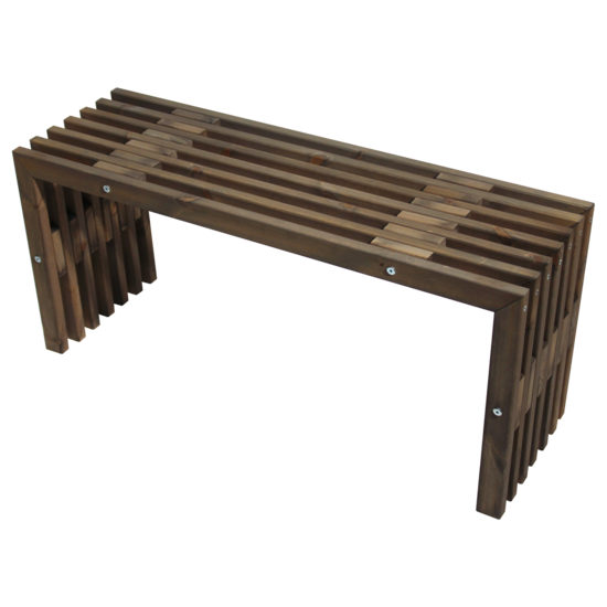 Ecofurn D-Bench 100 pine grey, grijs houten bankje
