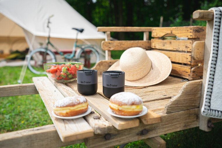 Have a Green Picnic met de Asphalt thermos campingkopjes van Klean Kanteen