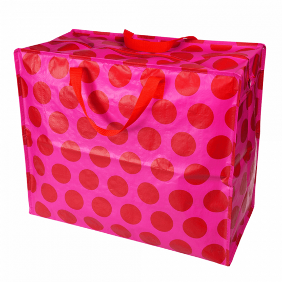 XL opbergtas van REX London Spotlight red on pink