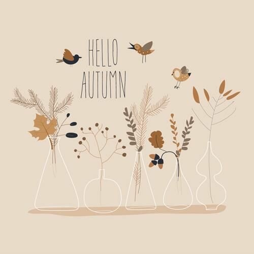 BambooNapkin Hello Autumn eco servetten van bamboevezels