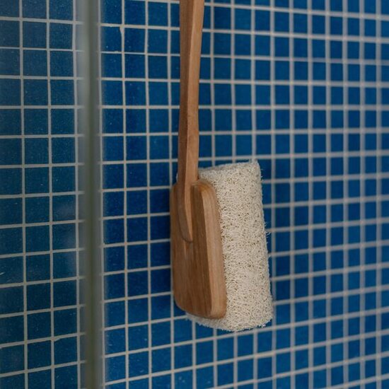 Croll Denecke natuurlijke bad borstel met luffa spons