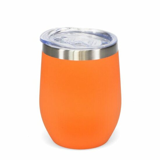 REX London rubber coated Travel Cup Orange 350ml