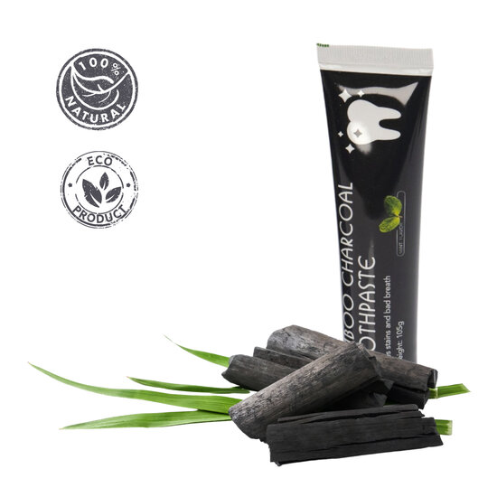 Bamboo Charcoal Toothpaste, Houtskool tandpasta met mint
