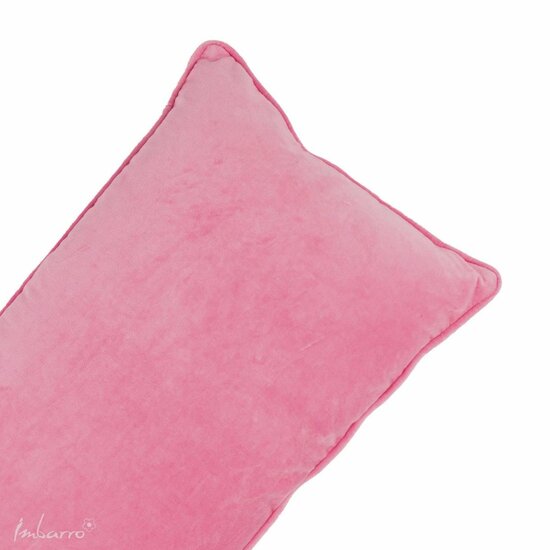 Koop het Imbarro Cushion Lala P Blush, roze fluwelen sierkussen bij GreenPicnic
