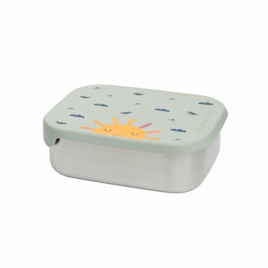 The Cotton Cloud lunchbox RVS met siliconen deksel  Origami