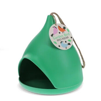 REX london bird feeder green, bamboevezel vogelvoer huis