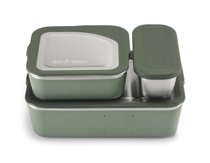 Klean Kanteen Rise lunchboxen sea spray bij Greenpicnic