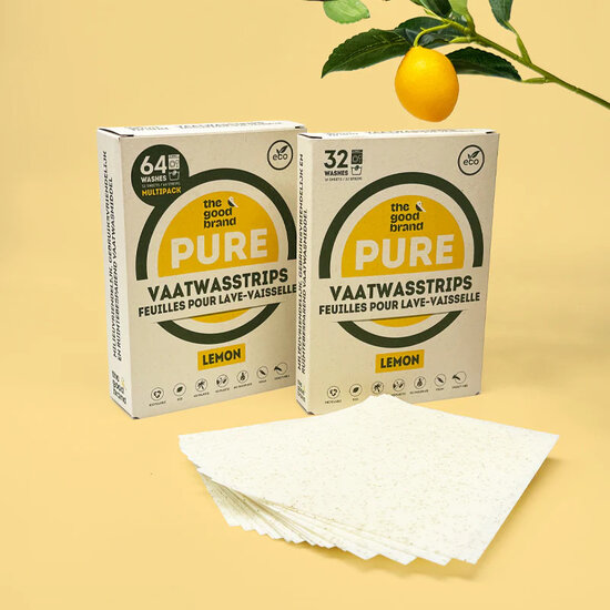 Duurzame afwasstrips met citroengeur bij Greenpicnic