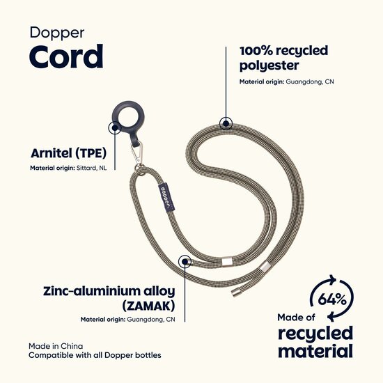 Info over Dopper Cord draagkoord voor waterfels