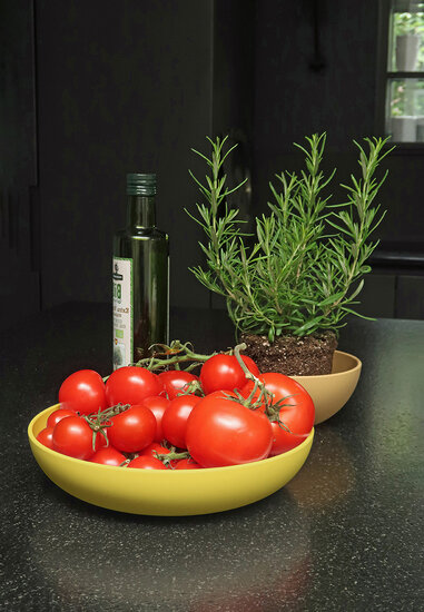 Geel plat diep bord van Zuperzozial Nature