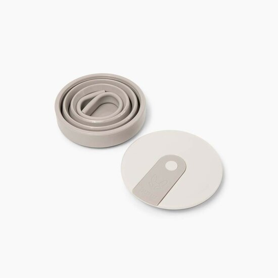 Rietje en deksel van HUNU opvouwbare beker in Warm Grey