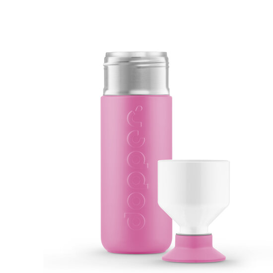 Dopper insulated roze 580ml met drinkbeker