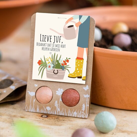 Blossombs bedank cadeautje voor de juf