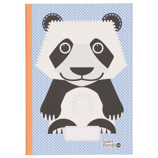 Coq en Pate school schrift met reuzenpanda, FSC gerecycled papier