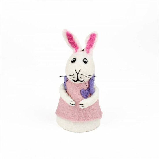 Ei warmer paashaas van vilt bij Greenpicnic