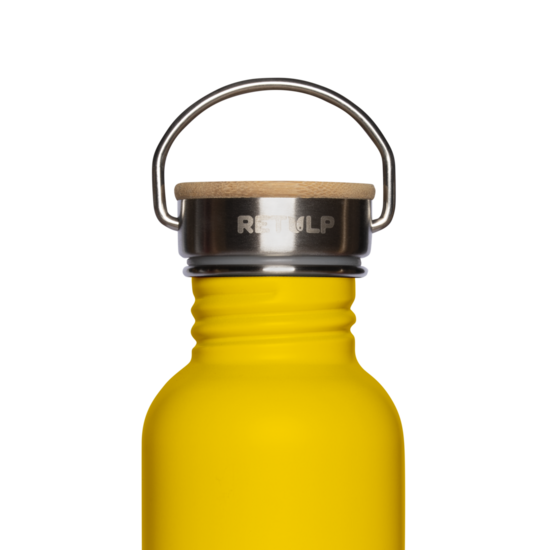 retulp RVS Urban fles met bamboe dop