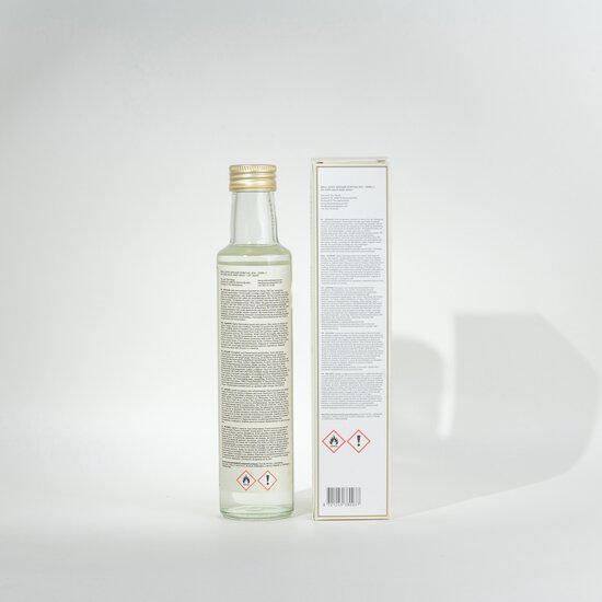 Achterkant verpakking We love the planet diffuser 250ml navulfles Spiritual Spa