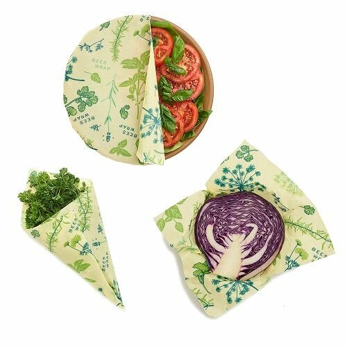 Bees Wrap 3-Pack Assorted Herb Garden Vegan bijenwasdoeken