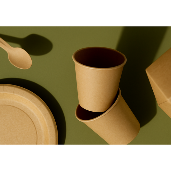 Bio koffiebeker kraft karton Greenpicnic