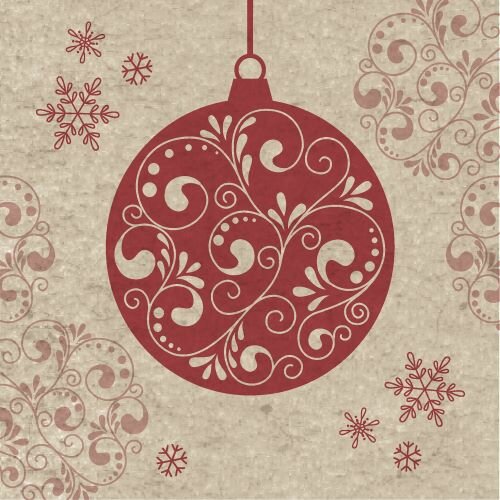 GreenPicnic - Paper Design Baubles kerstservetjes christmas napkins van Naturals
