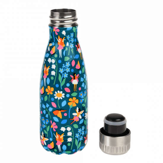 GreenPicnic - Fairies dubbelwandige thermosfles van roestvrij staal met Fee&euml;n print