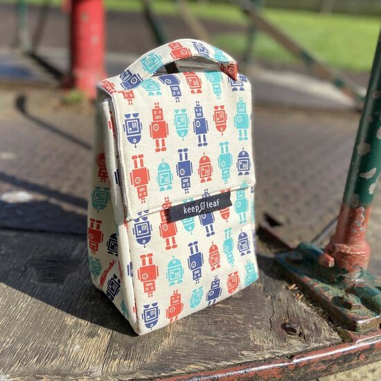 Duurzaam lunch koeltasje fairtrade, KeepLeaf Robot Lunchbag