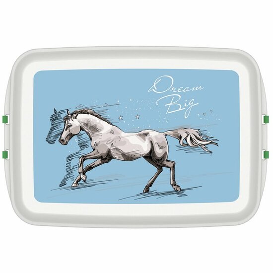 Grote PLA lunchbox paard - PLA broodtrommel Greenpicnic
