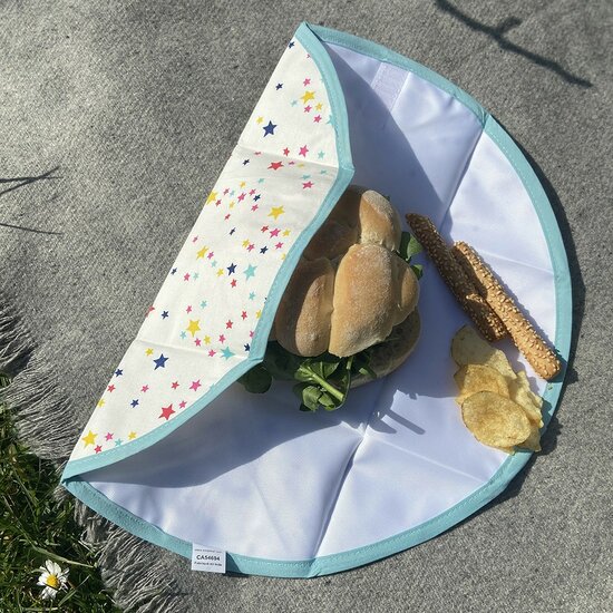 Keel Leaf lunchwrap stars, opvouwbare lunchverpakking met sterren print