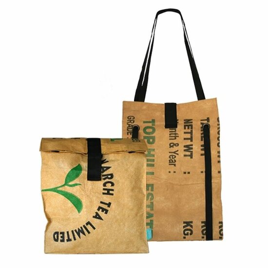 superwaste backpack shopper, rugtas en shopper ineen.