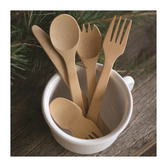 Natuurlijk bestek van Bambu bamboe hout