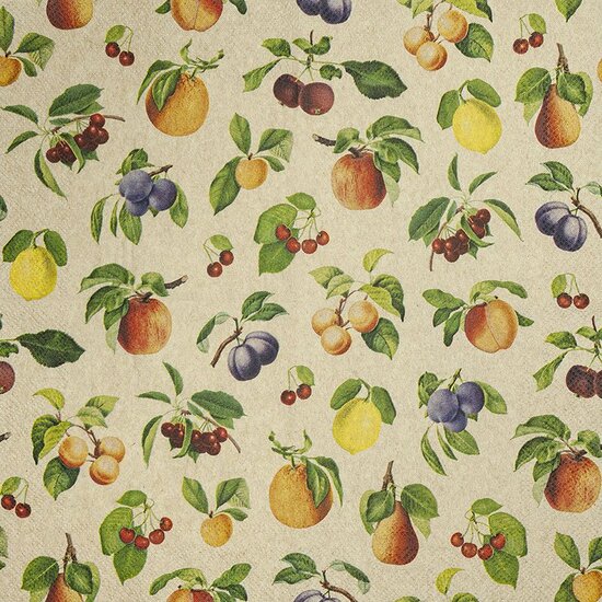 Eco Line wegwerp servet Fruit Lovers uitgevouwen