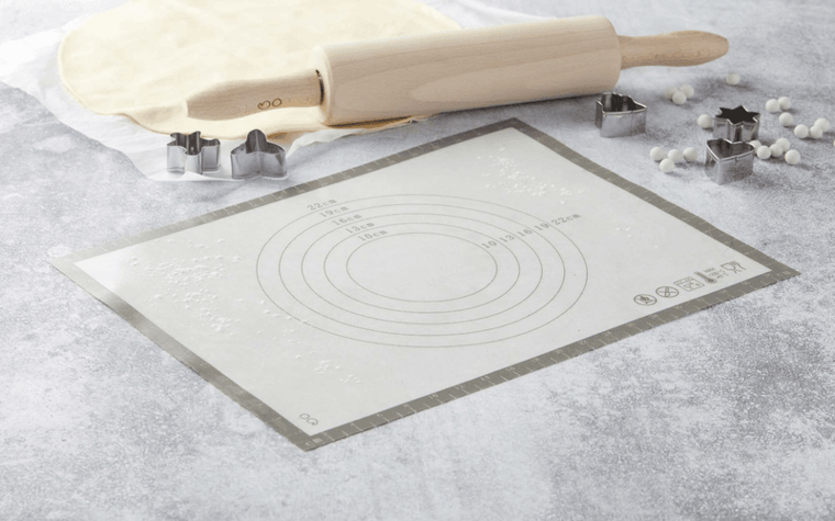 Point Virgule bakmat met schaalverdeling uit silicone en glasvezel