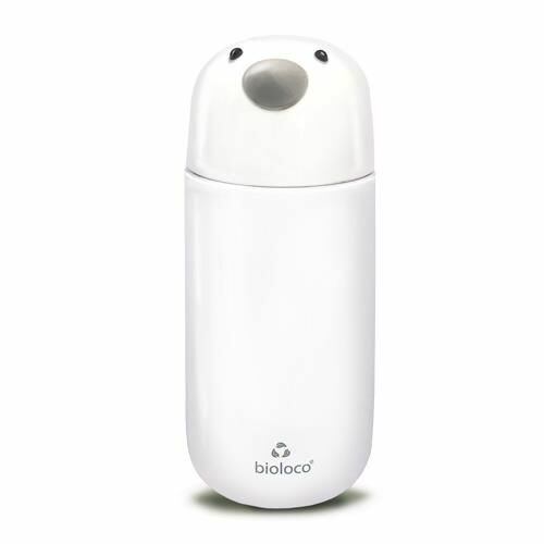 BioLoco rvs Kids Bottle Pinguin, dubbelwandige kinderthermosfles - GreenPicnic