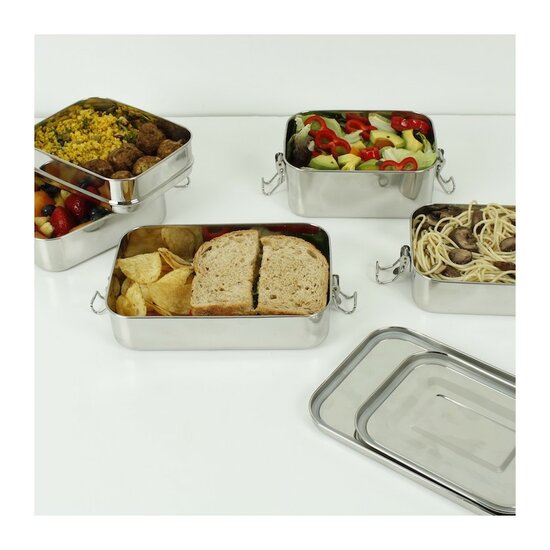Buruni Leak resistant Two tier lunch box met lunch