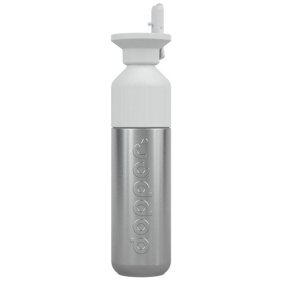 Dopper met witte Flip Straw dop met rietje
