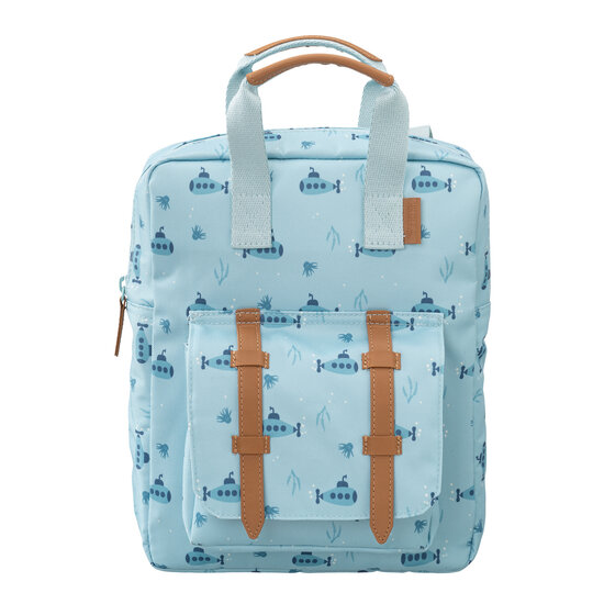 Fresk backpack small submarine, rugtasje van gerecycled plastic