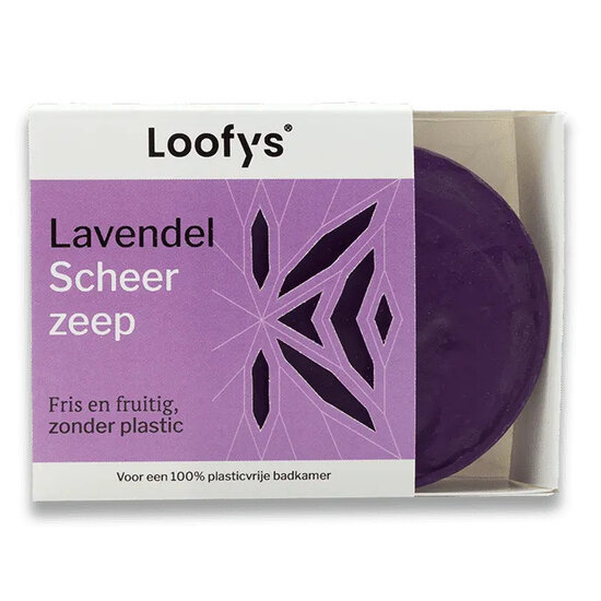 Loofys scheerzeep blok lavendel