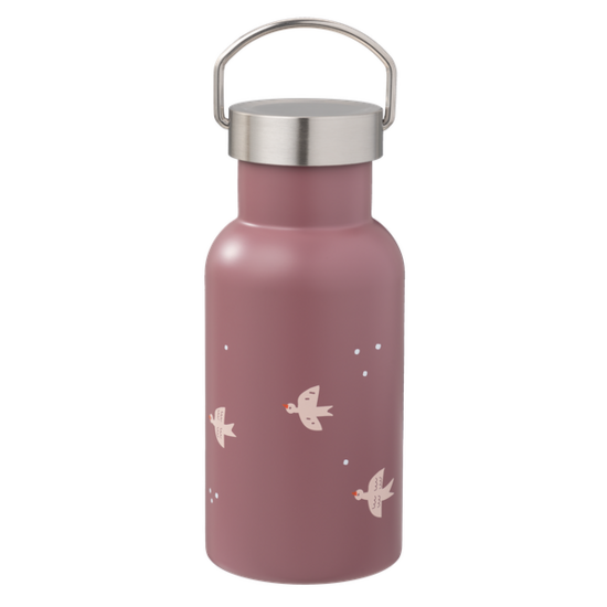 Fresk Noric Flask Swallow, roze thermosfles met RVS dop
