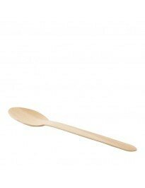 Lepel van FSC hout, voordeel zak 50 stuks