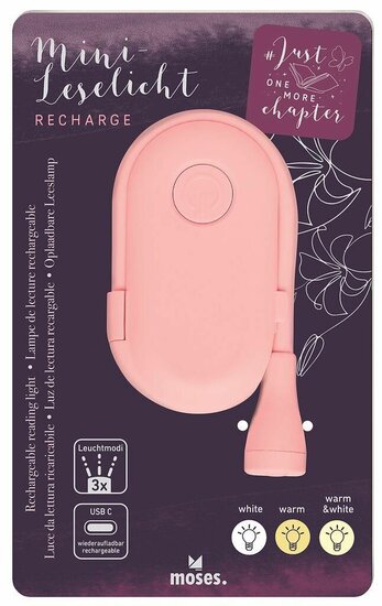 Roze led leeslampje oplaadbaar