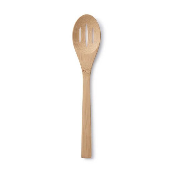 Bambu utensil, Give it a rest Slotted Spoon van bamboe - GreenPicnic