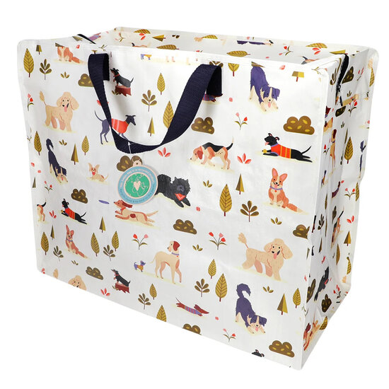 REX london Jumbo shopper met honden print Dog Park