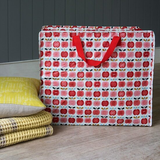 Vintage Apple extra grote opberg tas-shopper