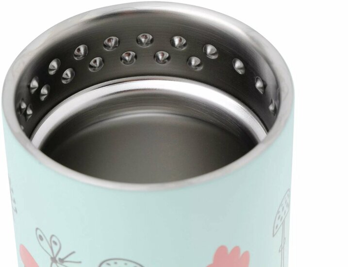 Klean Kanteen TK Wide 355ml Blue Forest Fox opening