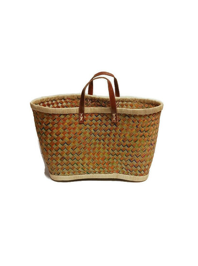 GoneArty fairtrade rieten mandtas Rainbow bij Greenpicnic