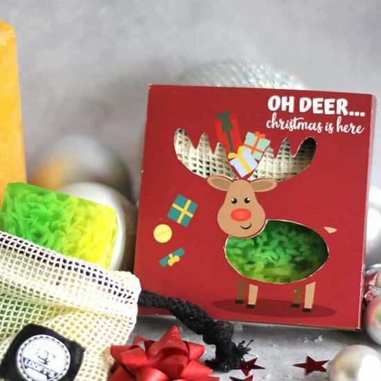 Kerst pakket Loofys body bar en zeepzakje Greenpicnic
