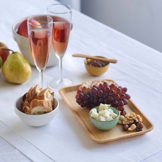 Bambu Rectangle Serving Tray, klein dienblad van bamboe hout