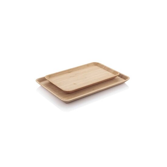 Bambu Serving Tray Rectangle, bamboe dienblad klein en groot
